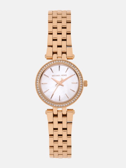 

Michael Kors PETITE DAR Women White Analogue Watch MK3832