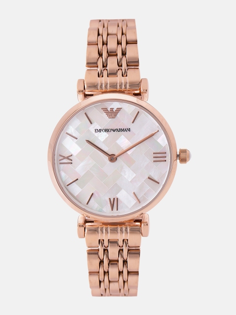 

Emporio Armani Women Off-White Analogue Watch AR11110I_SOR