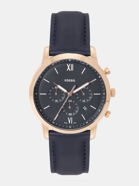 

Fossil Men Navy Blue Analogue Watch FS5454I