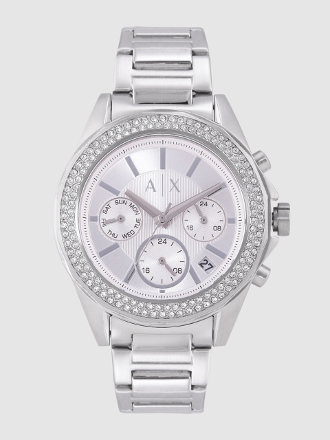 

Armani Exchange Women Silver-Toned Drexler Analogue Watch