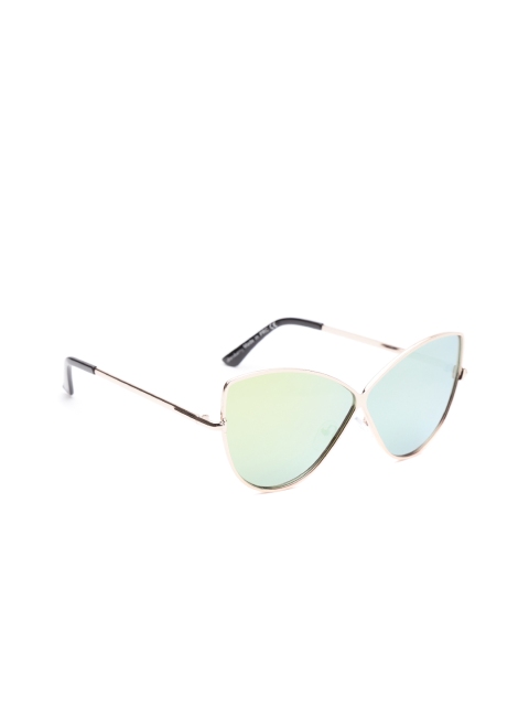 

DressBerry Women Mirrored Cateye Sunglasses MFB-PN-PS-T10286, Green