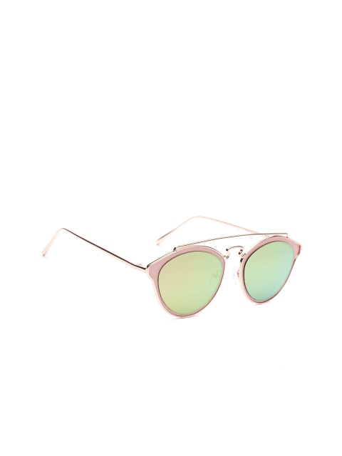 

DressBerry Women Mirrored Oval Sunglasses MFB-PN-PS-T9931, Yellow
