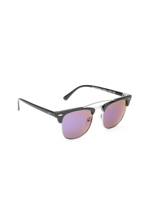 

Mast & Harbour Unisex Mirrored Browline Sunglasses MFB-PN-PS-DSA2255, Purple
