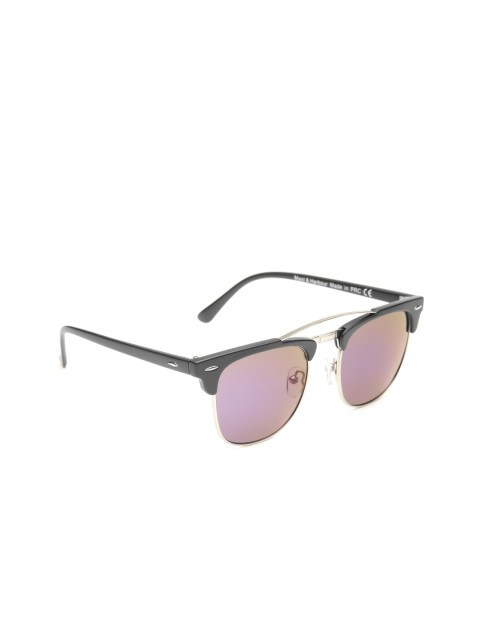 

Mast & Harbour Unisex Mirrored Browline Sunglasses MFB-PN-PS-DSA2255, Purple