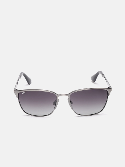 

HRX by Hrithik Roshan Unisex Polarised Square Sunglasses MFB-PN-CY-50537, Grey