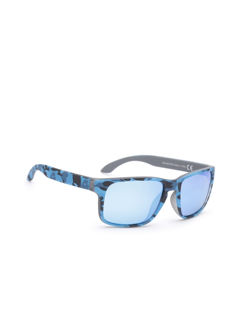 

Roadster Men Rectangle Mirrored Sunglasses MFB-PN-PS-YD0130, Blue