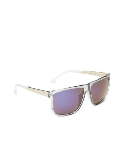 

Mast & Harbour Unisex Mirrored Rectangle Sunglasses MFB-PN-AEP411J, Blue