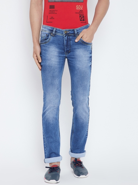 

Duke Men Blue Regular Fit Mid-Rise Clean Look Jeans
