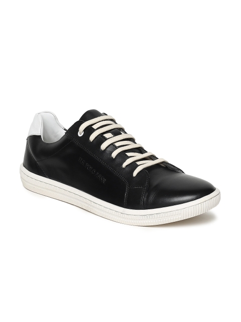 

U.S. Polo Assn. Men Black Leather Sneakers