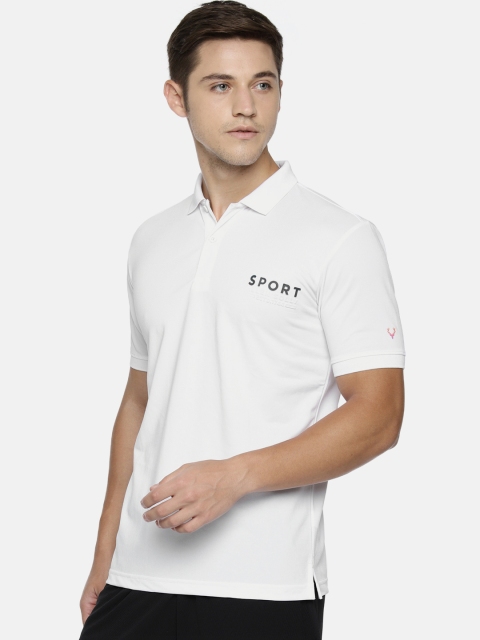 

Allen Solly Sport Men White Solid Polo Collar T-shirt