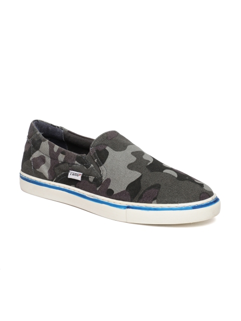 

Celio Men Green Printed Slip-On Sneakers