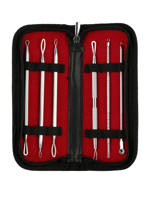 

Foolzy Women Silver-Toned Set Of 6 Pimple Remover