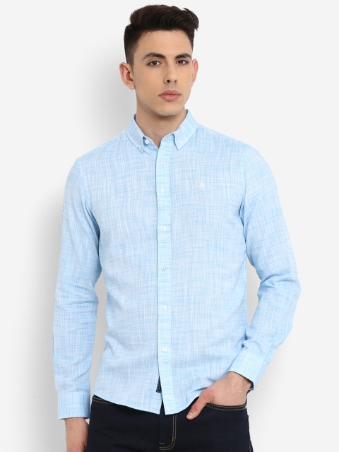 

Red Tape Men Blue Regular Fit Solid Casual Shirt