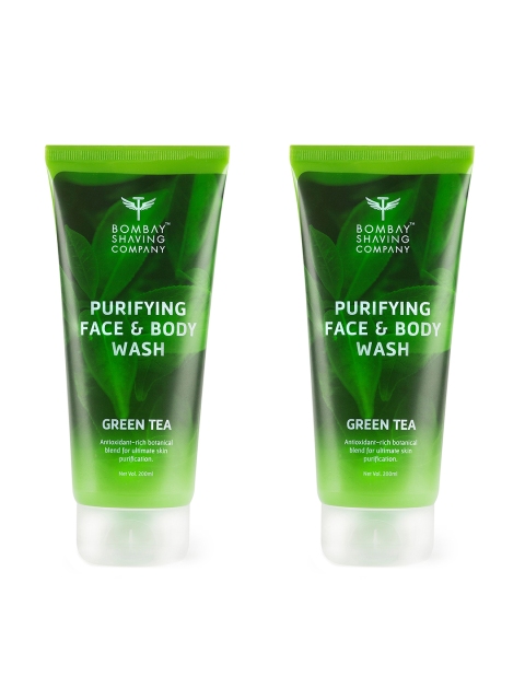 

Bombay Shaving Company Men Set of 2 Green Tea Purifying Face & Body Wash