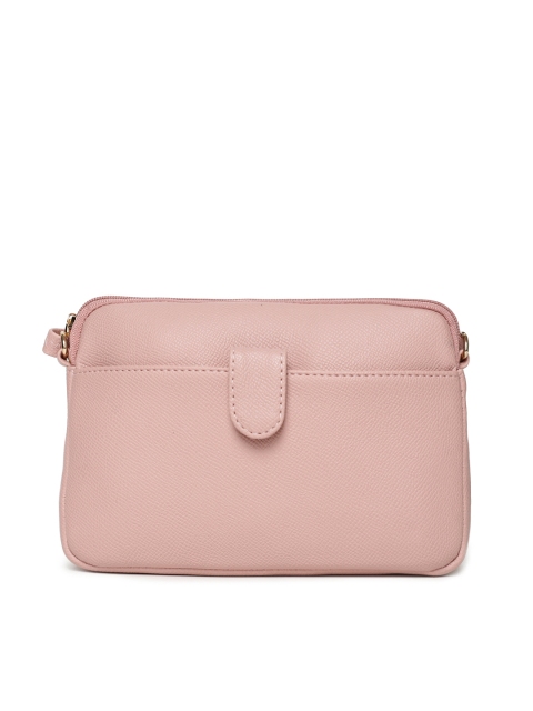 

Mast & Harbour Peach-Coloured Solid Sling Bag