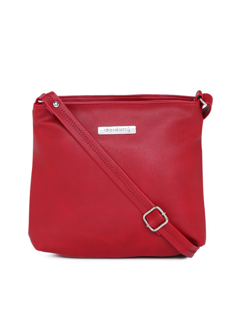 

DressBerry Red Solid Sling Bag