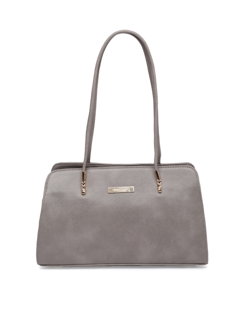 

DressBerry Grey Solid Shoulder Bag