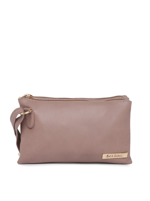 

Mast & Harbour Nude-Coloured Solid Sling Bag