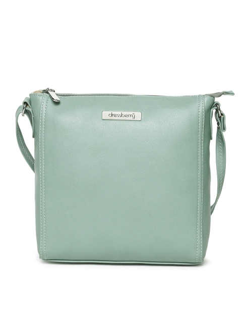 

DressBerry Green Solid Sling Bag