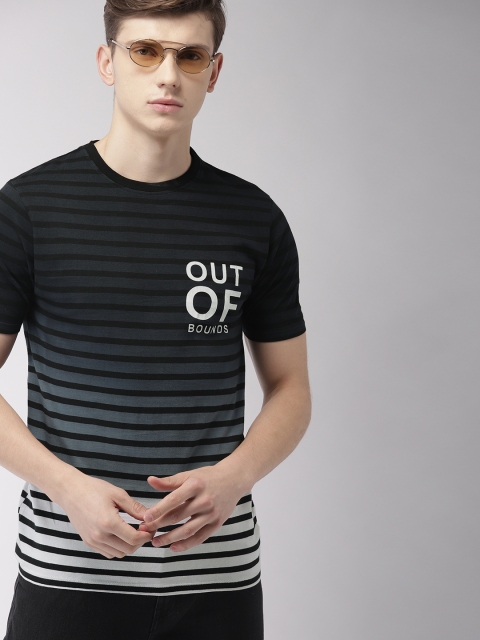 

Harvard Men Striped Casual T-shirt, Navy blue