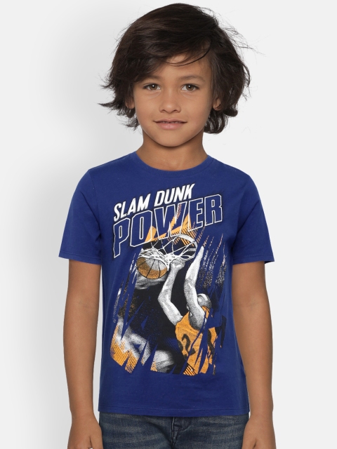 

The Childrens Place Boys Blue T-shirt