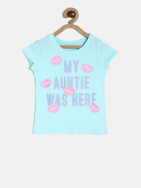

The Childrens Place Girls Blue T-shirt