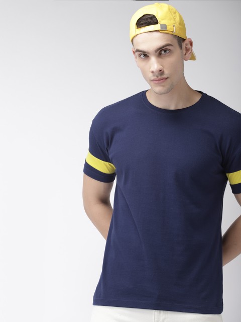 

Harvard Men Navy Blue Solid T-shirt