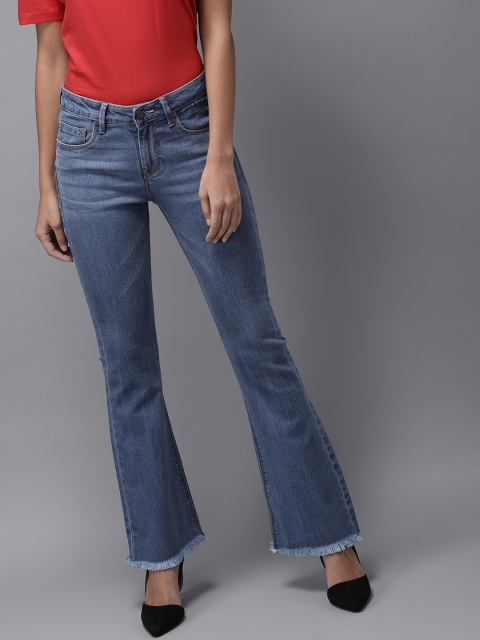 

Moda Rapido Women Blue Bootcut Mid-Rise Clean Look Stretchable Jeans