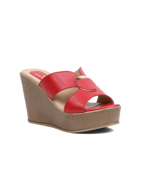 

pelle albero Women Red Solid Heels