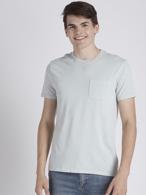 

GAP Men's Vintage Wash Pocket T-Shirt, Blue