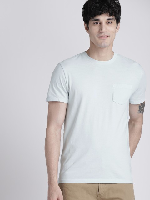 

GAP Men's Vintage Wash Pocket T-Shirt, Blue