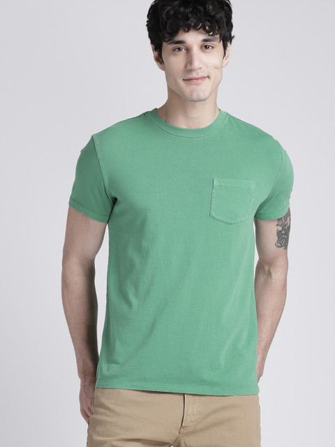 

GAP Men's Vintage Wash Pocket T-Shirt, Green
