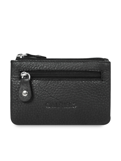

CALFNERO Unisex Black Solid Wallet