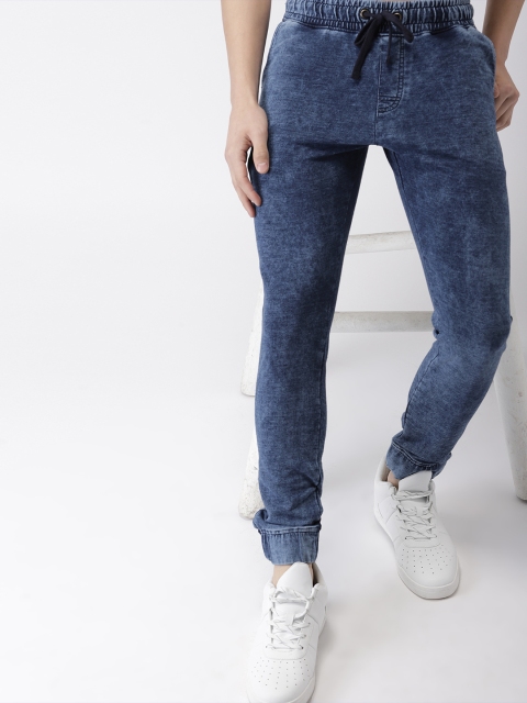 

Harvard Men Blue Jogger Mid-Rise Clean Look Jeans