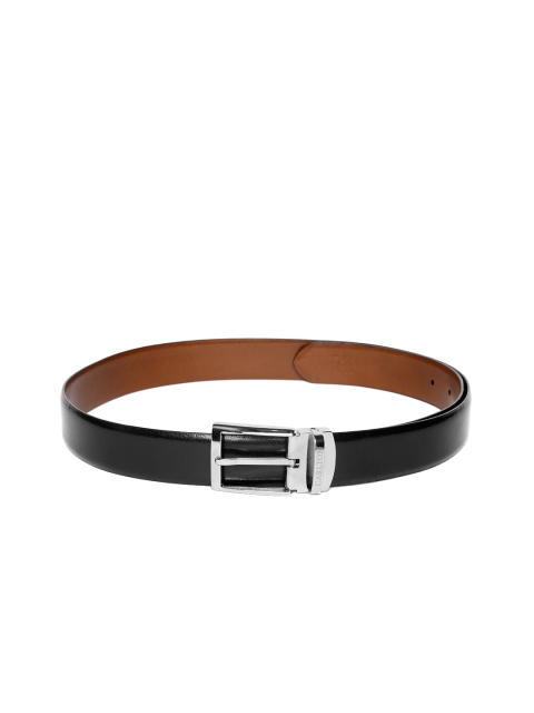 

Carlton London Men Black & Brown Solid Leather Reversible Belt