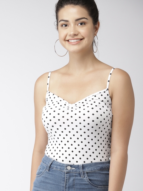 

FOREVER 21 Women White Printed Top