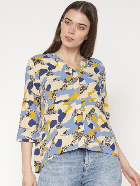 

ONLY Women Multicoloured Printed Boxy Top, Multi