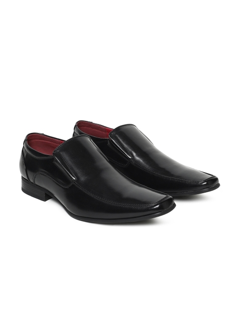 

Carlton London Men Black Solid Semi-formal Slip-On Shoes