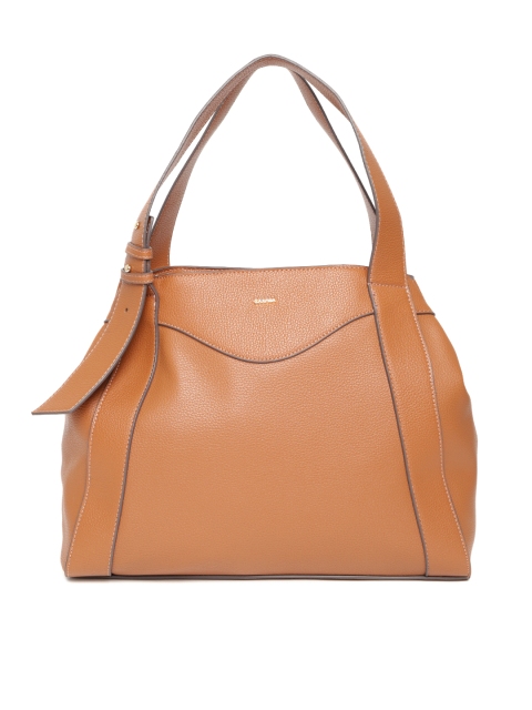 

CARPISA Brown Solid Shoulder Bag