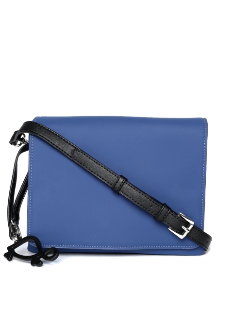 

CARPISA Blue Solid Sling Bag