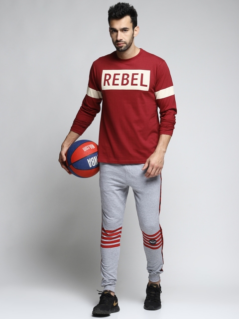 

Difference of Opinion Men Grey Slim-Fit Joggers