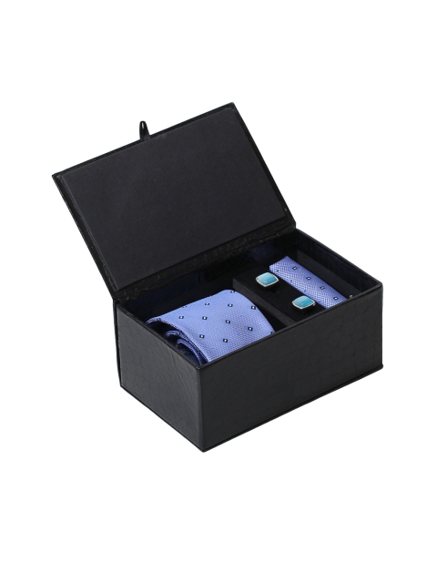 

Alvaro Castagnino Men Blue & Silver-Toned Accessory Gift Set