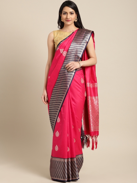 

Varkala Silk Sarees Pink Pure Silk Woven Design Banarasi Saree