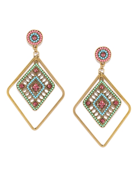 

Blisscovered Multicoloured Geometric Drop Earrings, Multi