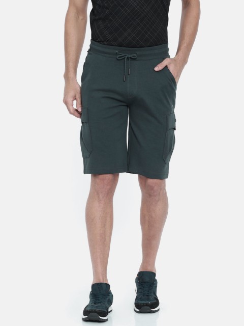 

Proline Active Men Grey Solid Slim Fit Trekee Sports Shorts