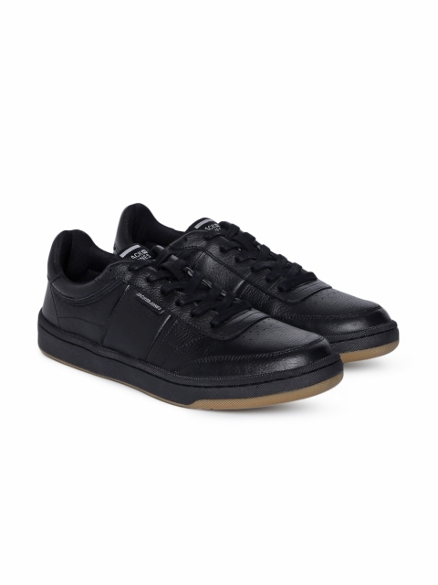 

Jack & Jones Men Black Solid JFW RADLEY FUSION IN Leather Sneakers