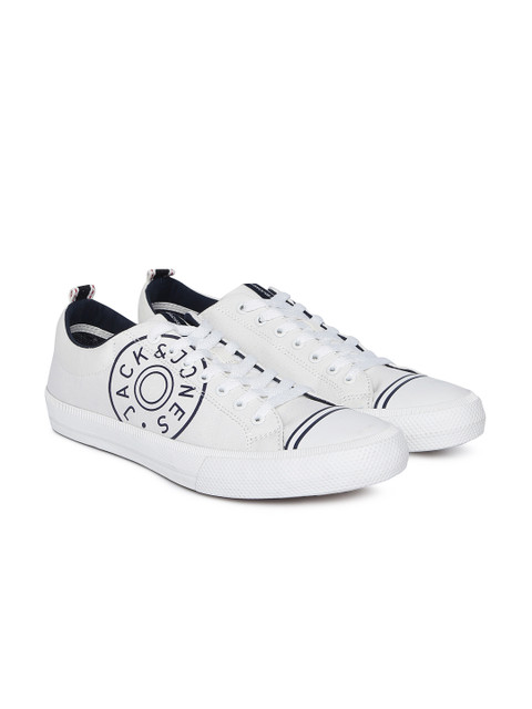 

Jack & Jones Men White Printed JFWHAYLE Sneakers