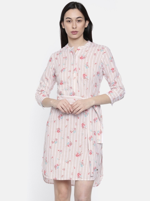 

Park Avenue Woman Women White Printed Shirt Dress