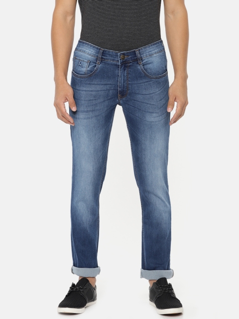 

Parx Men Blue Slim Tapered Fit Mid-Rise Clean Look Stretchable Jeans