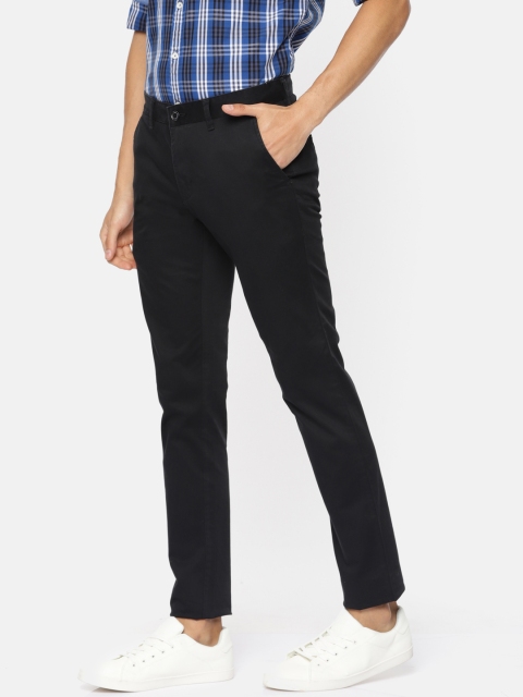 

Parx Men Black Tapered Fit Solid Regular Trousers